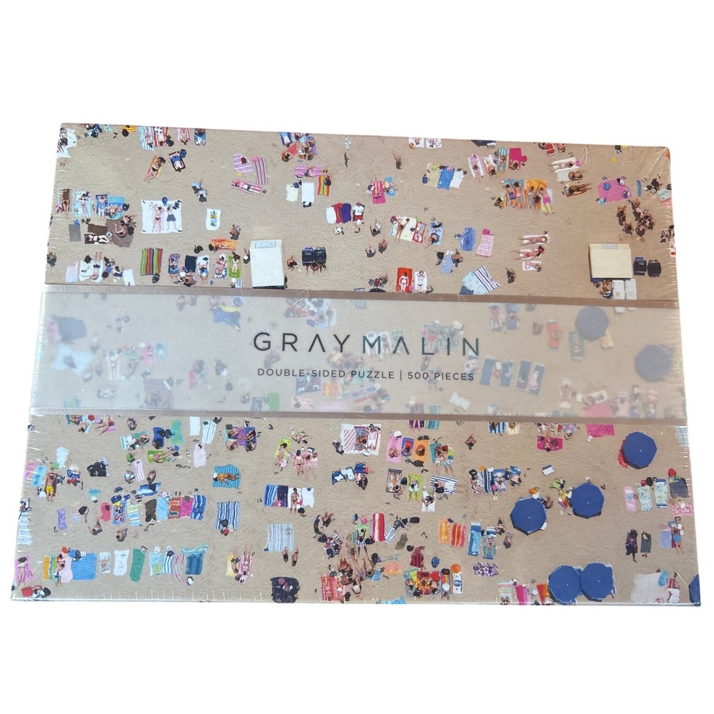 Gray Malin Double Sided 500 Piece Puzzle Beach Ocean Aerial Photography‎ Galison